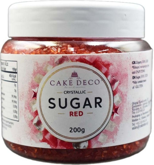 Metallic Red Crystal Sugar Sprinklicious 200g Free E171