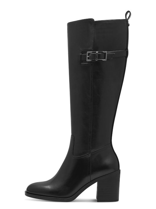 Tamaris High Heel Women's Boots with Zipper Black 1-25531-43-001