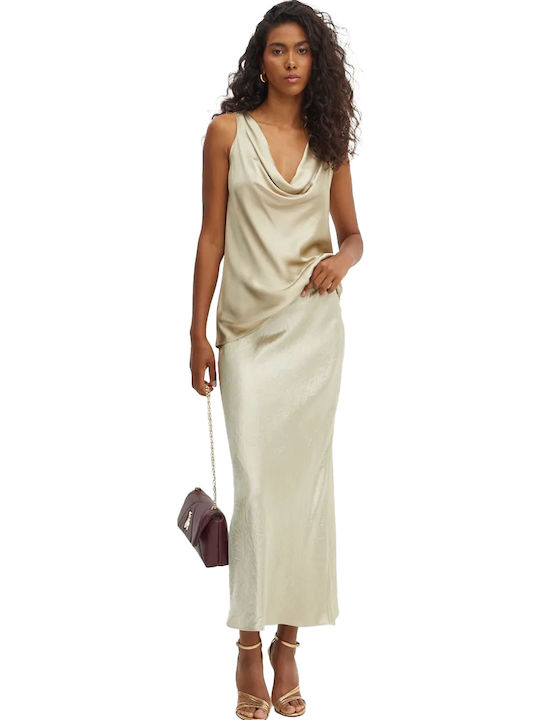 Boss Vesatie Midi Skirt Beige