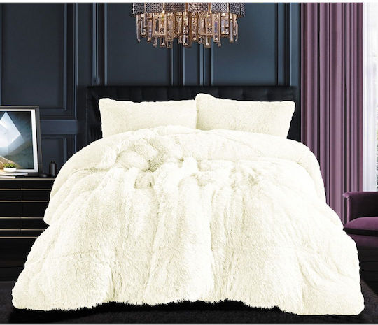 Silk Fashion Κουβερτοπάπλωμα Υπέρδιπλο 220x240εκ. Λευκό 350 GSM