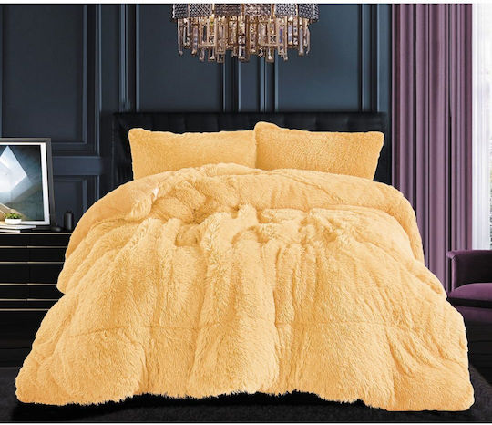 Silk Fashion Duvet Cover Single 170x220cm Beige