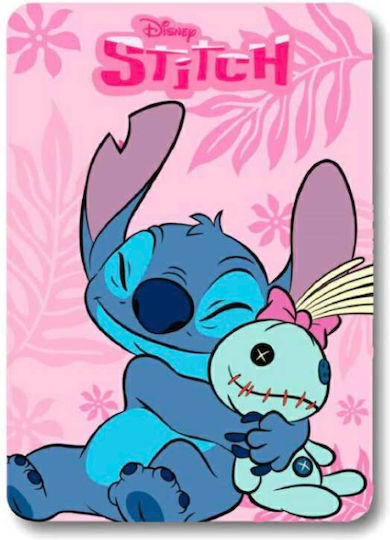 Disney Blanket Cot Lilo & Stitch Pink 100x140cm