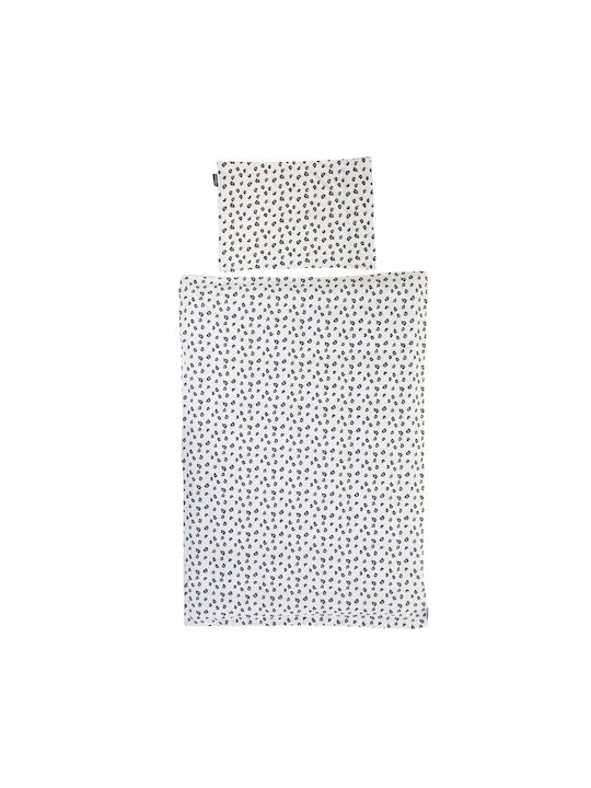 Childhome Baby Bettbezug Set mit Kissenbezug Leopard 100x140cm.