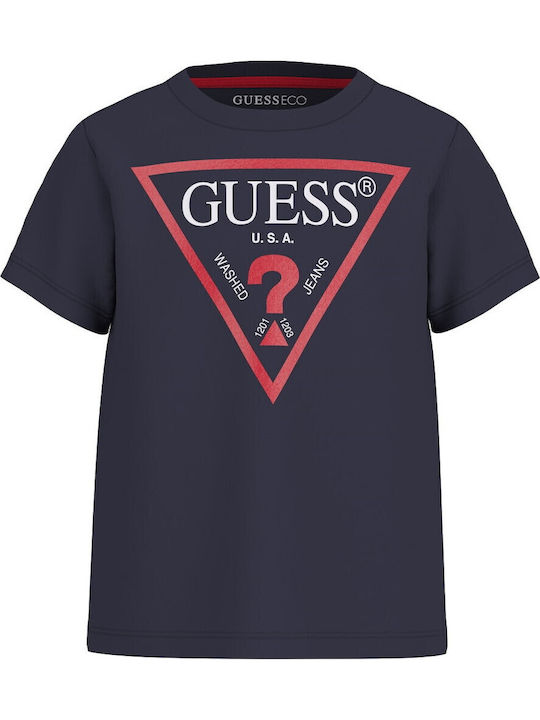 Guess T-shirt Μπλε Σκούρο Guess T-shirt Μπλε Σκούρο