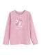 Παιδική Μπλούζα Μακρυμάνικη Ροζ