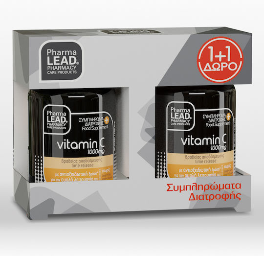 Pharmalead Vitamin C für Stärkung des Immunsystems, die Haut & Antioxidative Wirkung 1000mg 2 x 30 Kapseln