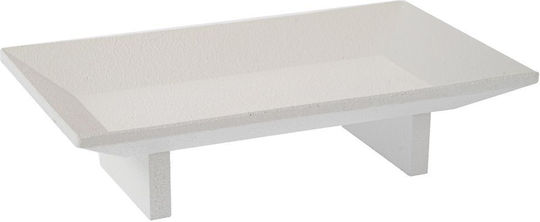 Iliadis Platou Decorativ Lemn Albă 1buc 28x16x7.5buc
