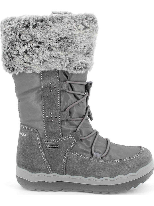 Primigi Gore-tex Παιδικές Μπότες με Φερμουάρ Γκρι