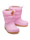 Crocs Kids PU Leather Boots Pink