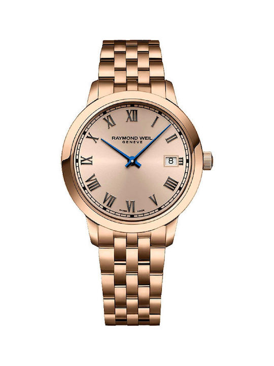 Raymond Weil Toccata Γυναικείο Ρολόι Μπαταρίας με Ροζ Χρυσό Μεταλλικό Μπρασελέ
