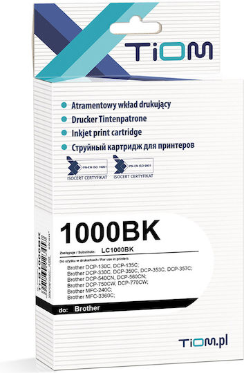 Tiom Ink Cartridge Tiom Brother Lc1000bk Dcp130c/mfc240c Black