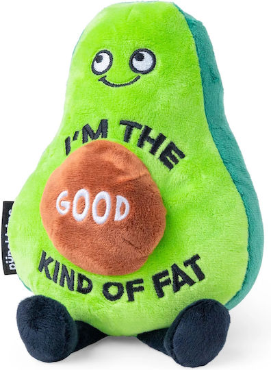 Punchkins Λούτρινο Avocado "I'm The Good Kinda Fat" 18 εκ.