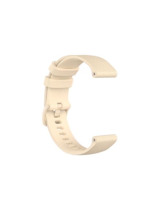 Λουράκι Σιλικόνης Μπεζ (Amazfit GTR 42mm)