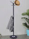 Metallic Coat Rack Black 37x37x176cm