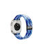 Forcell F-design Armband Rostfreier Stahl Blau (Apple Watch 38/40/41 mm)