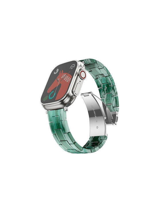 Forcell F-design Λουράκι Ανοξείδωτο Ατσάλι Πράσινο (Apple Watch 42/44/45/49 mm)