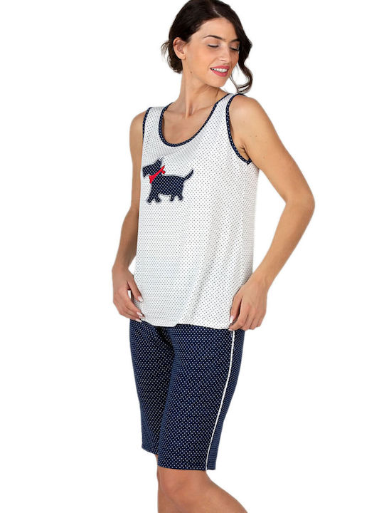 Rachel Winter Damen Pyjama-Oberteil Soft Viscose - Polka Dots