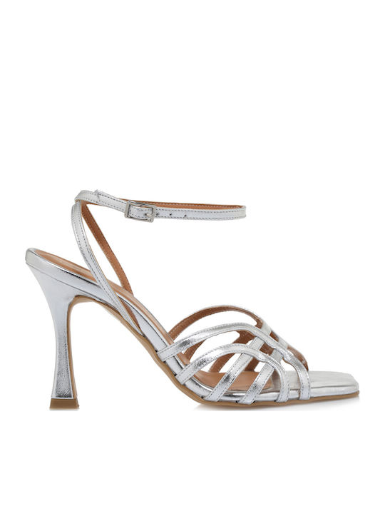 Kalista Leather Sandals Silver