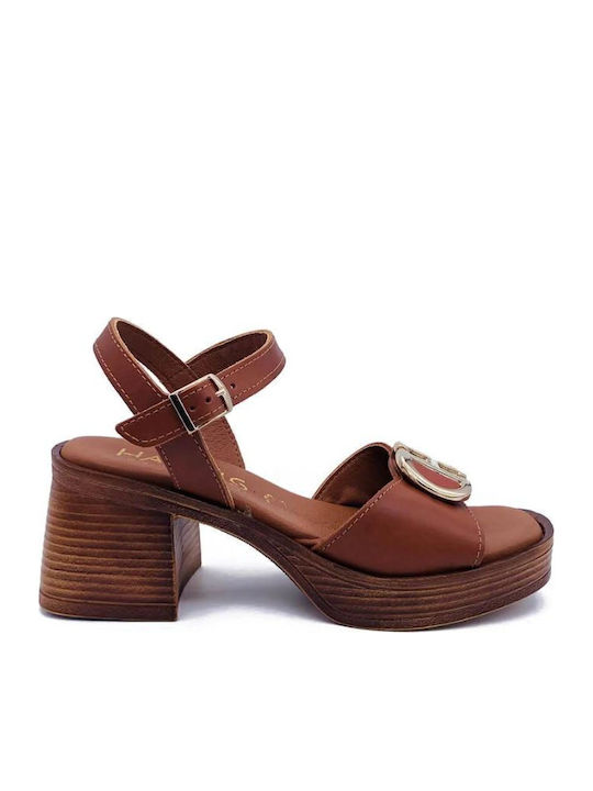 Harris Leather Sandals Tabac Brown
