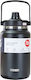 Bottle Thermos Stainless Steel / Plastic 4.6lt Black with Straw