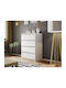 Juniper 4s Wooden Chest of Drawers with 4 Drawers White 70x40x100cm