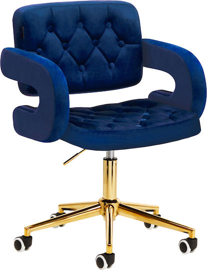 Friseurstuhl 4rico Qs-of213g Marineblau
