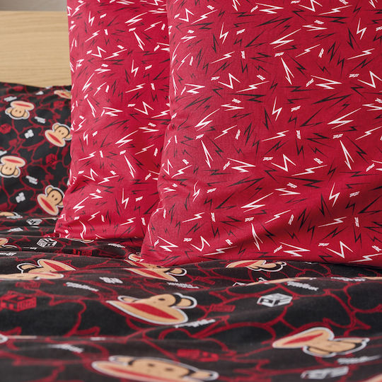 Kentia Paul Frank 51a Set Детски калъфи за възглавници от 100% памук 50x70бр Red Kentia Paul Frank 51a Set Детски калъфи за възглавници от 100% памук 50x70бр Red
