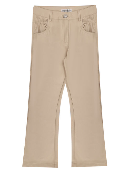 Kids' Fabric Pants Beige