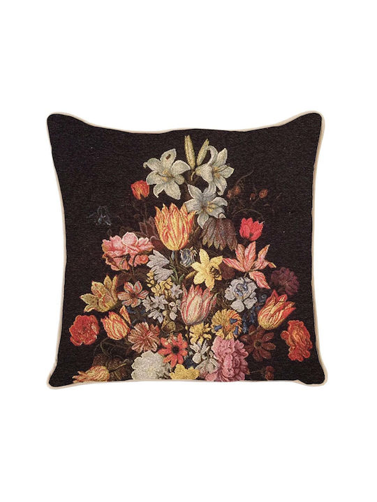 Signare Throw Pillow 45x45cm – Bosschaert A Still Life In A Van-li Vase
