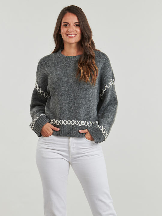 Only Women's Long Sleeve Sweater Gray