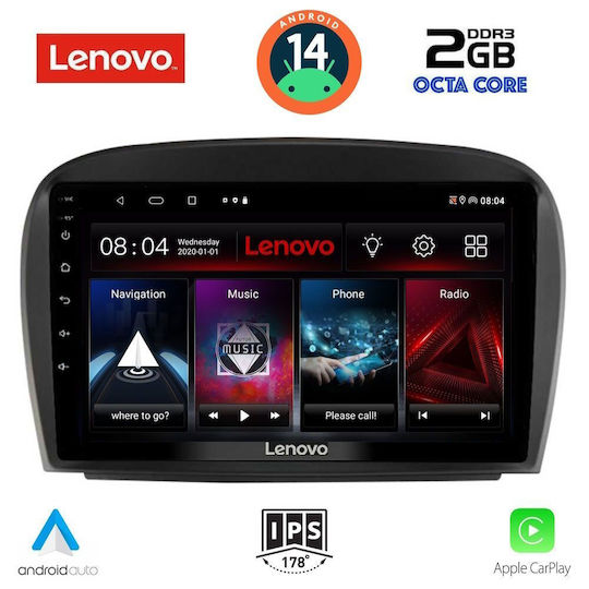 Lenovo Автомобилна Аудио Система (Блутут/USB/AUX/WiFi/GPS/Apple-Carplay/Android-Auto) с Тъчскрийн 9"