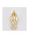 Eurolamp Dekorative Vase Keramik Beige Gold Ø17,3 x H 36,8 cm