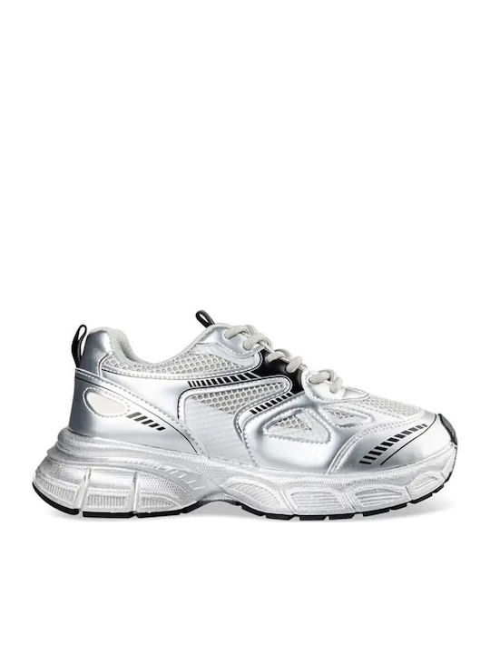 Γυναικεία Chunky Sneakers Ασημί