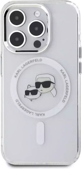 Karl Lagerfeld Karl&Choupette Umschlag Rückseite Silikon / Kunststoff Weiß (iPhone 17 Pro Max / iPhone 17 Pro / iPhone 16 Pro Max)