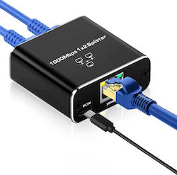 Ethernet Signal Splitter Zola Plastic Stainless Steel Led 5.7x5.3x2.1 Black Ethernet Signal Splitter Zola Plastic Stainless Steel Led 5.7x5.3x2.1 Black