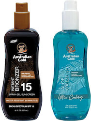 Australian Gold Bronzing Spray Gel Spf15 + Aloe...