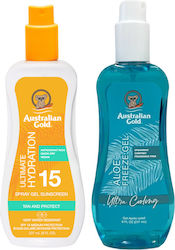 Australian Gold Clear Spray Gel Spf15 + Aloe Fr...
