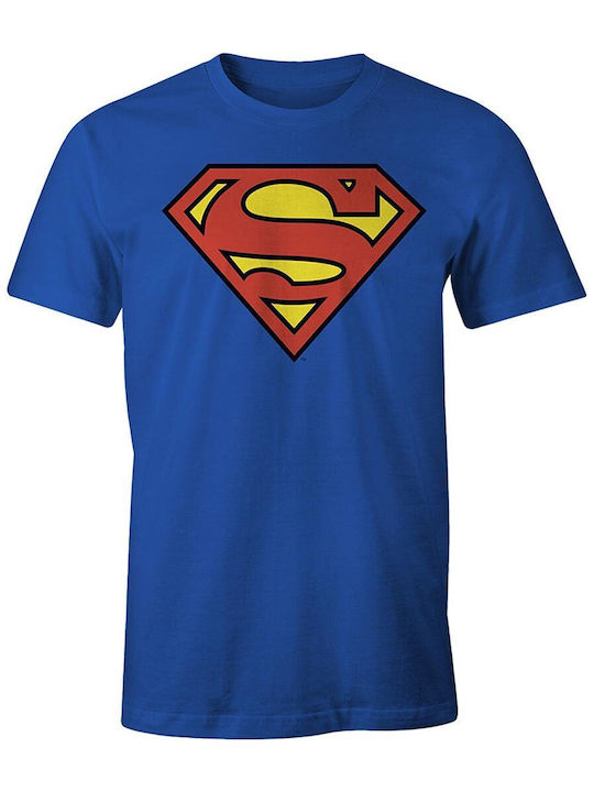 Cotton Division T-shirt Superman Blau Baumwolle