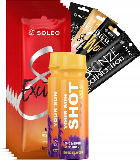 Soleo Excited 5x15ml Bronzer Warming with Tingle Effect + Freebies