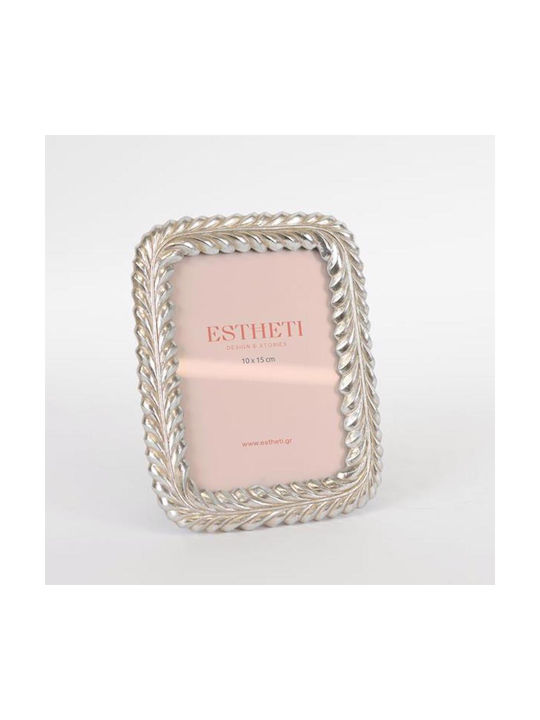 Estheti Home Κορνίζα Resin Ασημί 10x15cm 14.8x1...
