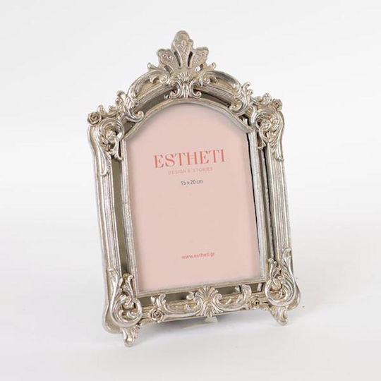 Estheti Home Рамка от смола сребърна 15x20см 756-12084