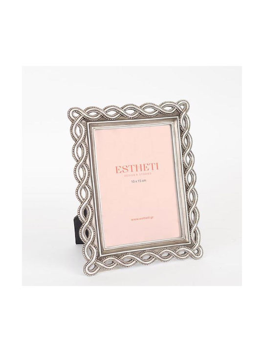 Estheti Home Κορνίζα Resin Ασημί 10x15cm 15.8x1...