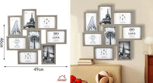Дървена рамка с 8 отвора 49x46см Forhome 05202850 Home