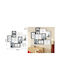 Πολυκορνίζα Ξύλινη 9 Θέσεων 53x46cm Forhome 520286 Home