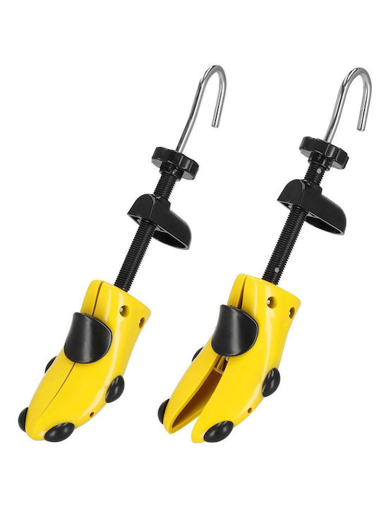 Set 2 Shoe Stretchers Widening Lengthening Shoes Made Plastic Size 36-38 Yellow