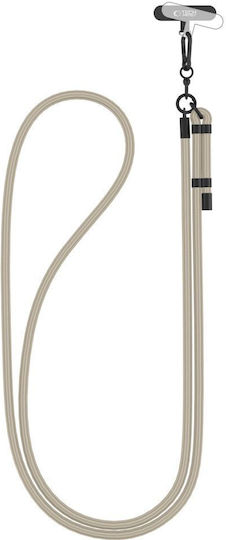 Tech-protect C1s Rope Crossbody Strap Taupe Black
