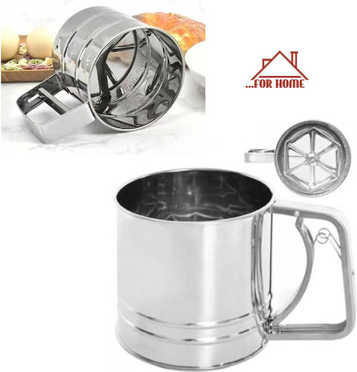 Ръчно сито с дръжка от неръждаема стомана, голямо 12.5x18x12см Forhome 680143 Home