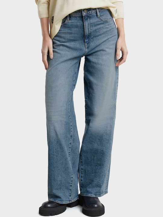 Deck 2.0 Women's Jean Trousers in Loose Fit Light Aged Denim