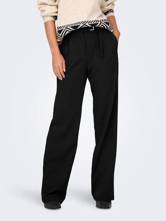 Only Women's Fabric Trousers Black