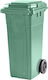 Capacity Plastic Waste Bin 120lt Green